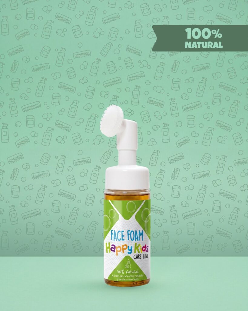 Espuma facial para piel grasa infantil Happy Kids