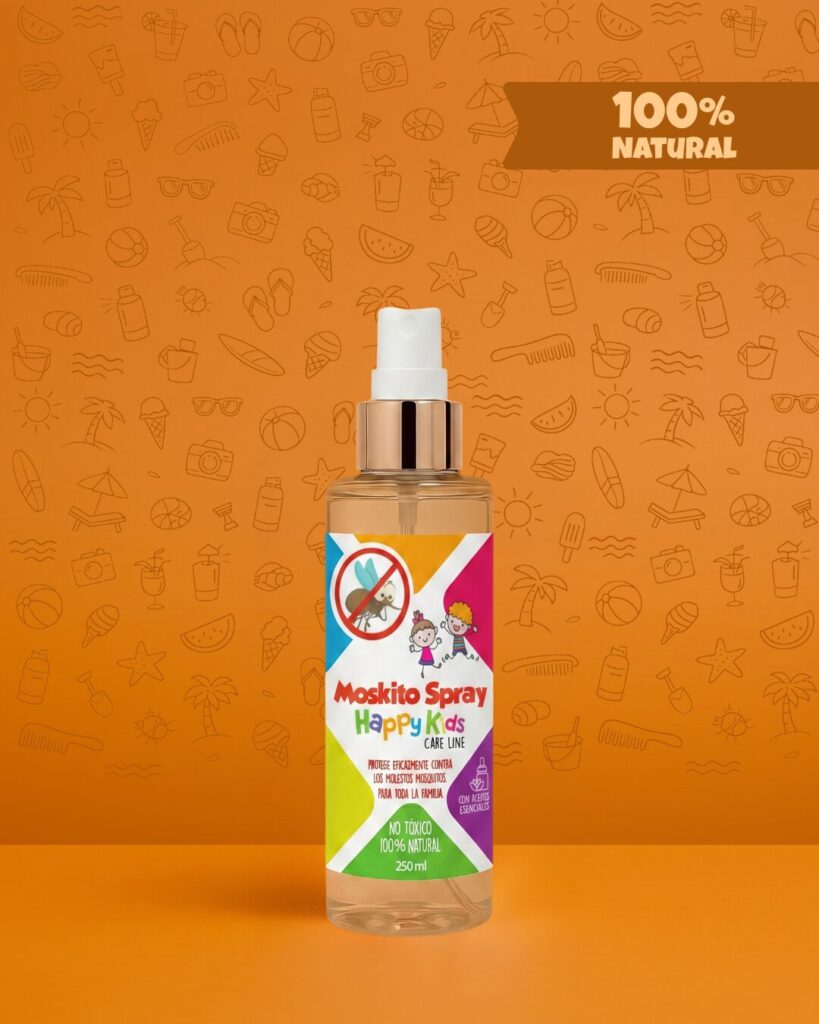 Repelente de mosquitos natural para niños Happy Kids, 250ml