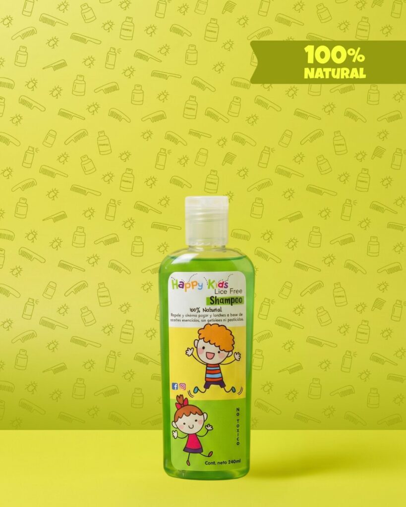 Shampoo antipiojos natural para niños Happy Kids
