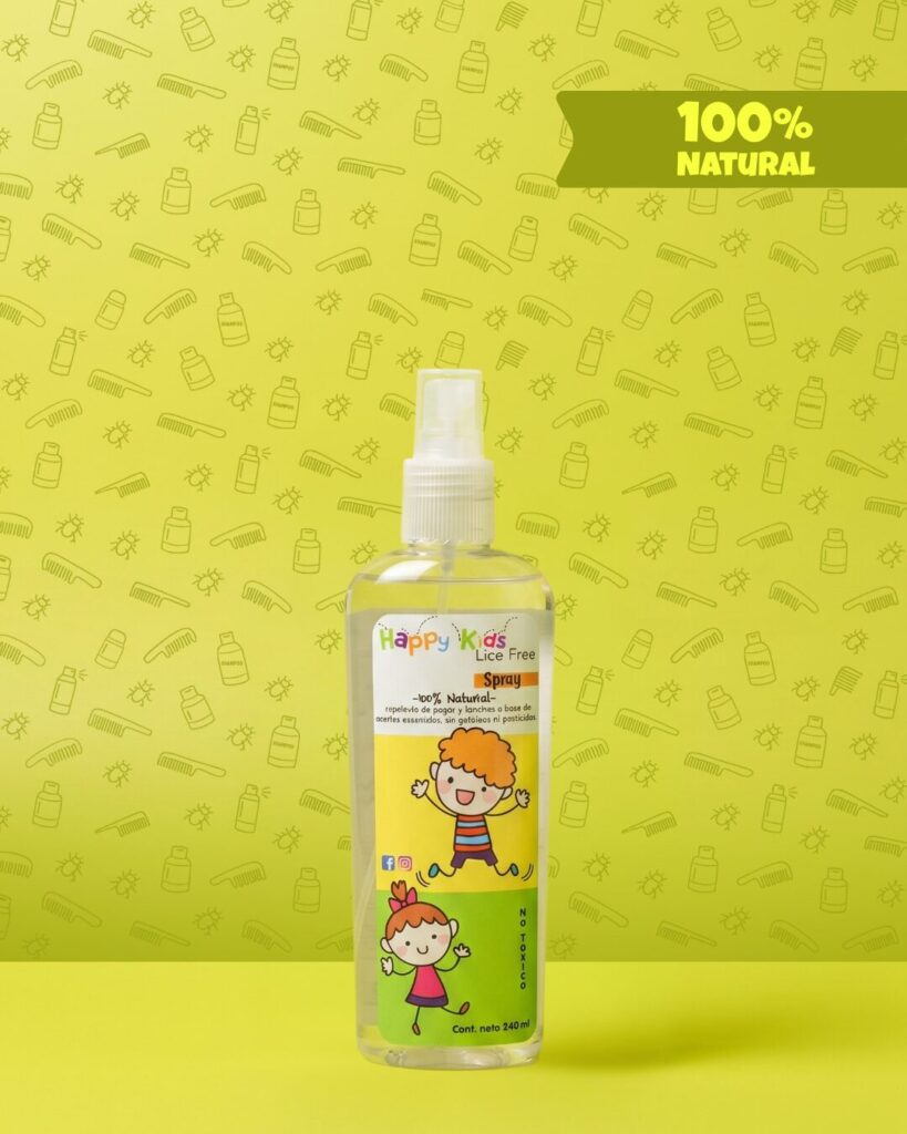 Spray antipiojos natural para niños Happy Kids