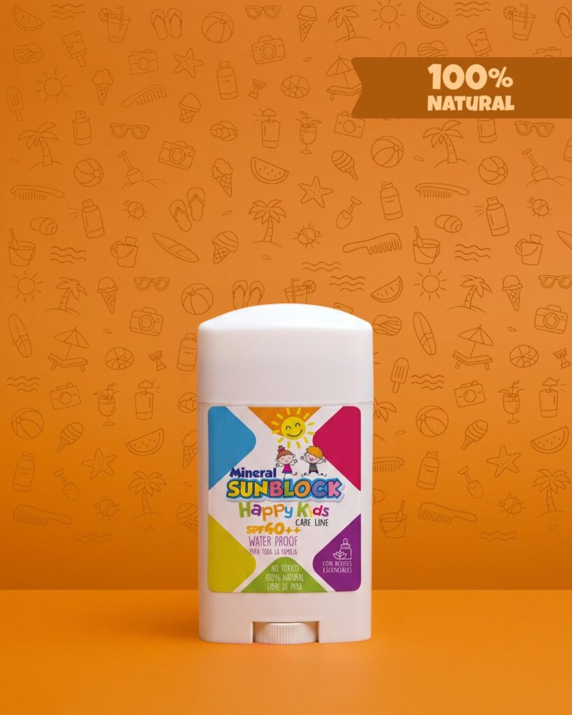 Bloqueador solar mineral para niños Happy Kids SPF 40++