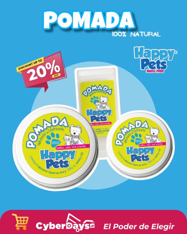 Happy Pets Pomada Natural Cicatrizante🐾