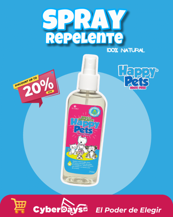 Spray Repelente Natural Happy Pets🐾