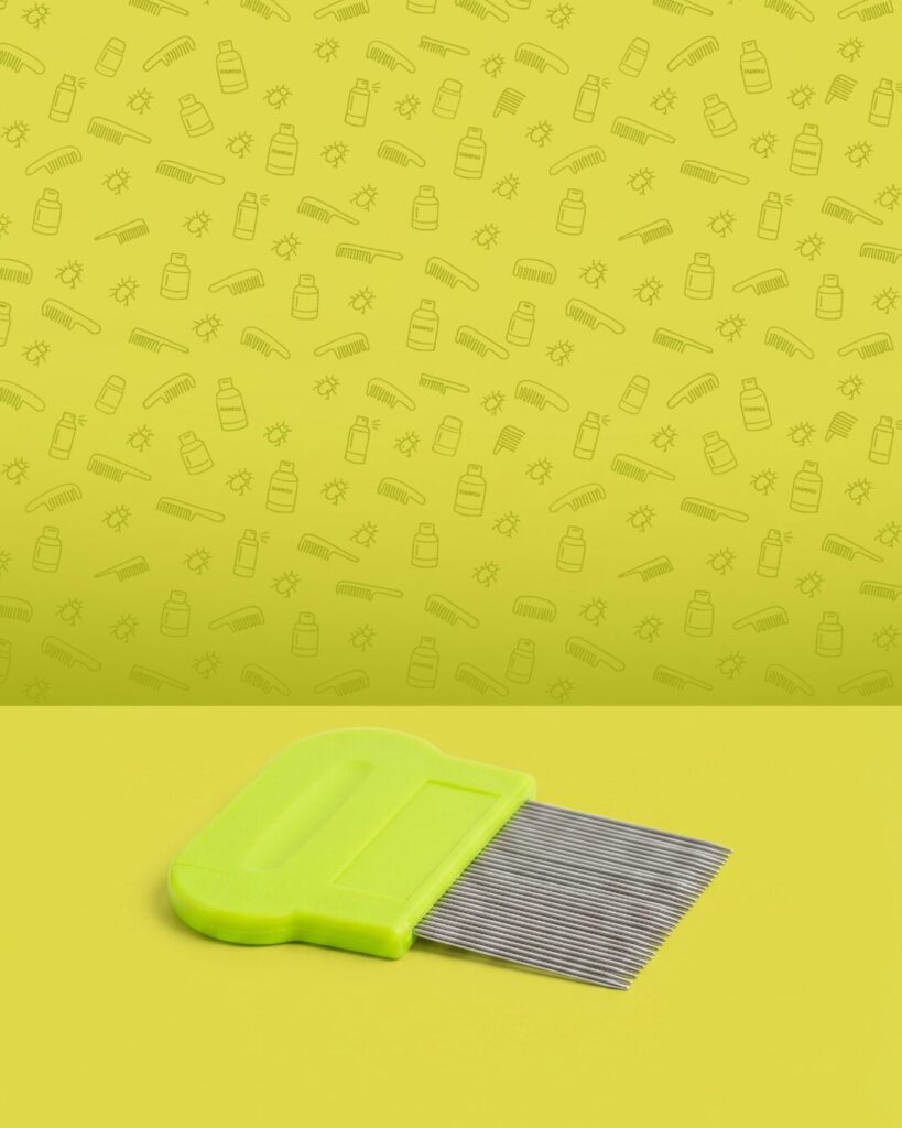 Peine liendrero para piojos Happy Kids, acero inoxidable