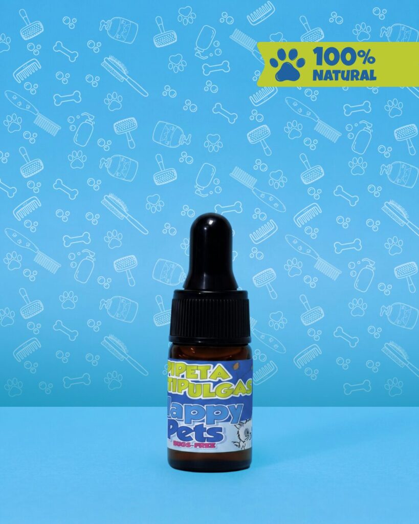 Pipeta antipulgas para gatos Happy Pets, con neem y aceites esenciales