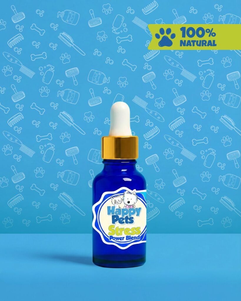 Calmante para ansiedad en mascotas Happy Pets, Stress Power Blend