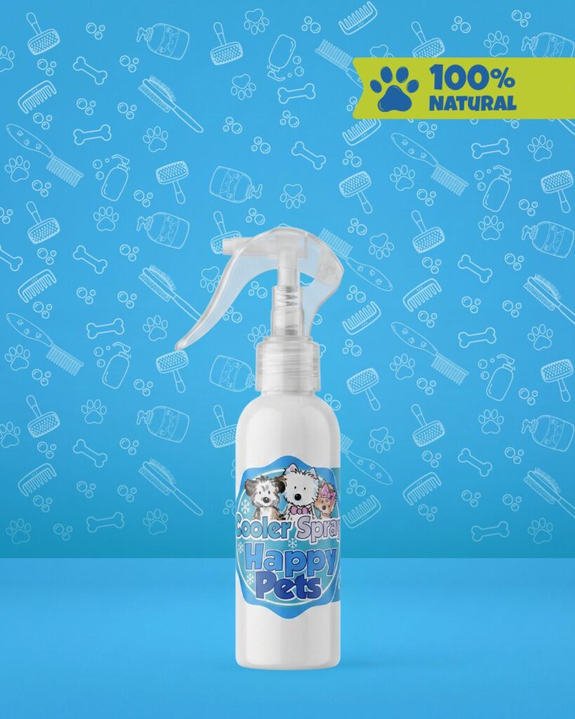 Spray refrescante para perros Happy Pets, fórmula 100% natural