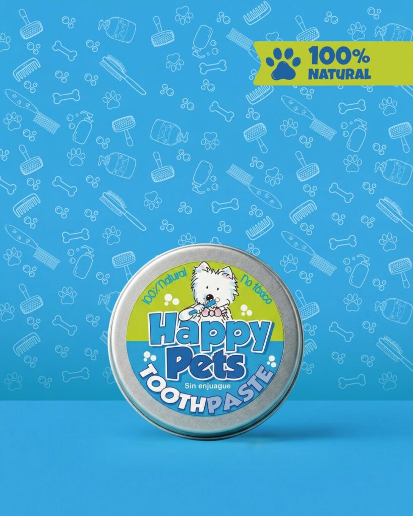 Pasta dental para perros y gatos Happy Pets, 100% natural